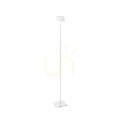 Kontrollera Stående utomhuslampa Ideallux PURE PT BIANCO vit LED 115 cm 311708