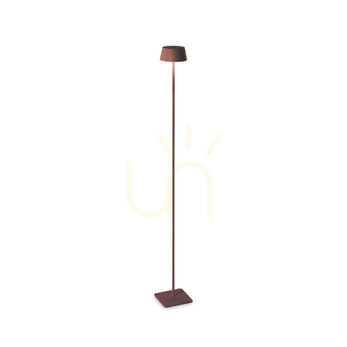 Kontrollera Utomhusstående lampa Ideallux PURE PT Coffee brun 115 cm LED 328508