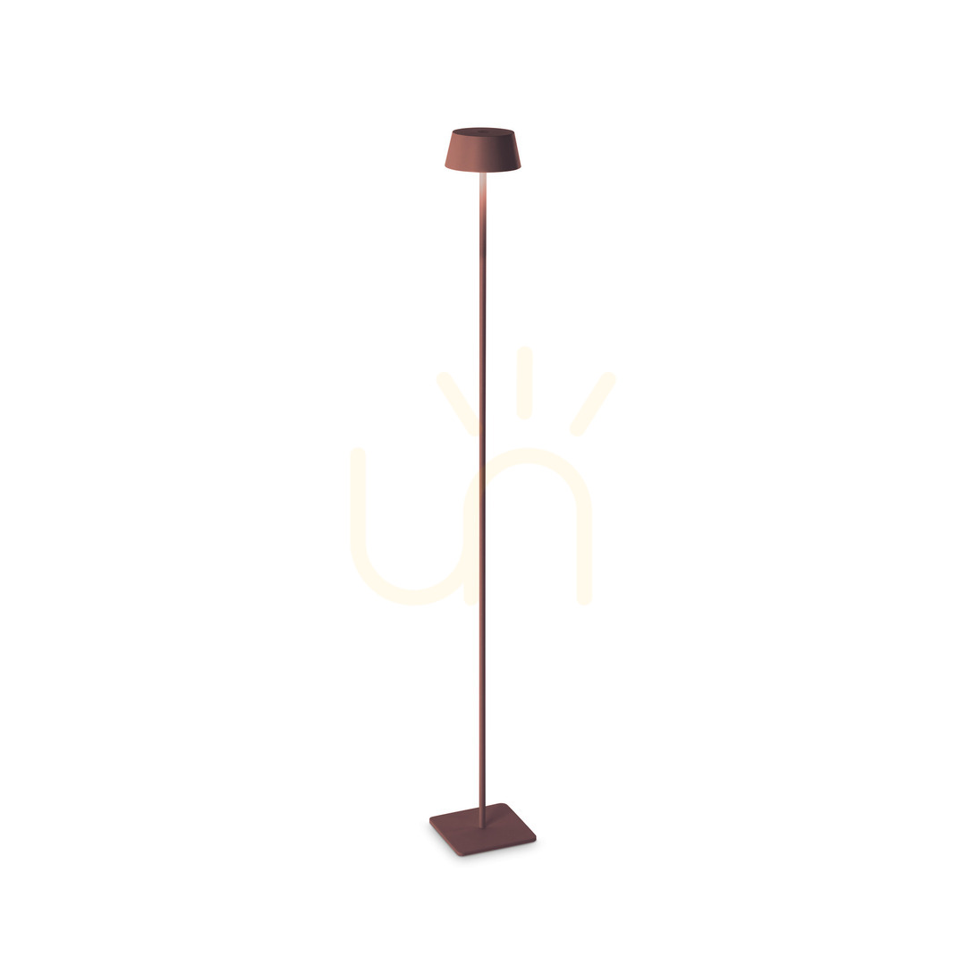 Kontrollera Utomhusstående lampa Ideallux PURE PT Coffee brun 115 cm LED 328508 Utomhusstående lampa Ideallux PURE PT Coffee brun 115 cm LED 328508