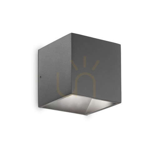 Kontrollera Utomhus vägglampa Ideallux Rubik antracit LED 3000K 10 cm 247083