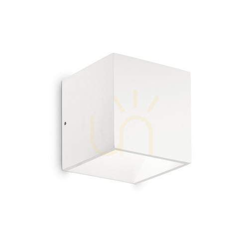 Kontrollera Utomhus vägglampa Ideallux Rubik vit 10 cm LED 8,5W 4000K IP54 149745