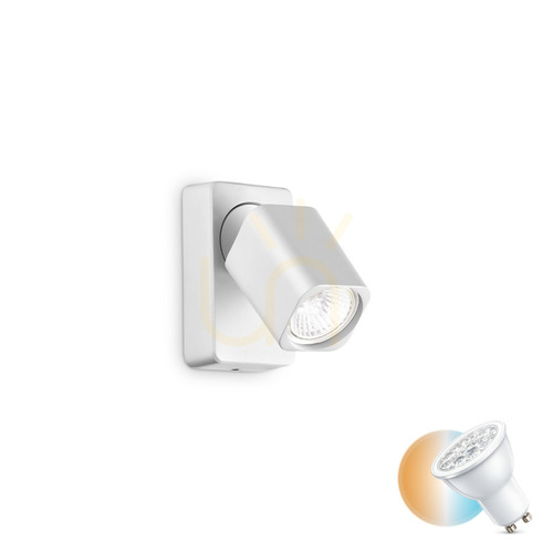 Kontrollera Plafond Ideallux Rudy vit GU10 294766