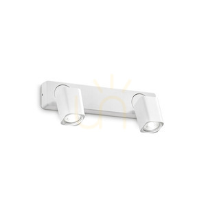 Plafond Ideallux Rudy AP2 Square Bianco vit GU10 2x35W 294803 small 2