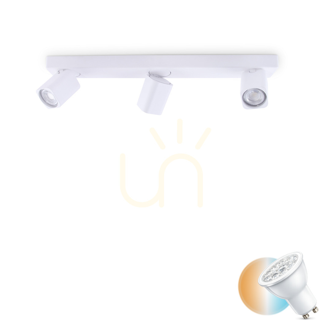 Kontrollera Plafond Ideallux Rudy PL3 Square vit GU10 3-ljus 294810 Plafond Ideallux Rudy PL3 Square vit GU10 3-ljus 294810