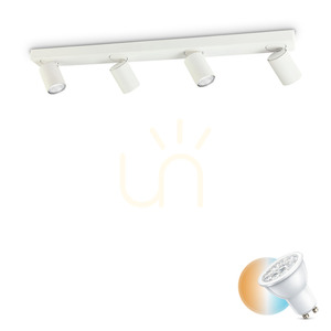 Plafond Ideallux Rudy PL4 Round vit 76 cm 229089 small 0