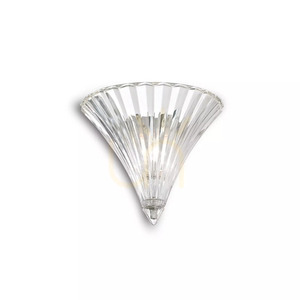 Vägglampa Ideallux Santa AP1 Small transparent glas krom 013060 1 Vägglampa Ideallux Santa AP1 Small transparent glas krom 013060 small 1