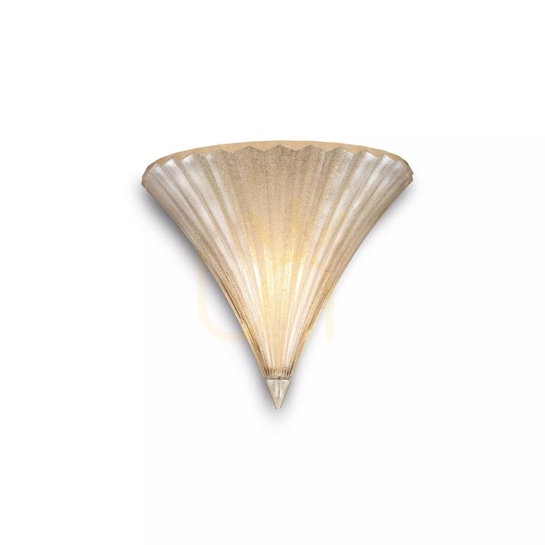 Förhandsvisning Vägglampa Ideallux Santa AP1 Small transparent glas krom 013060 Vägglampa Ideallux Santa AP1 Small transparent glas krom 013060