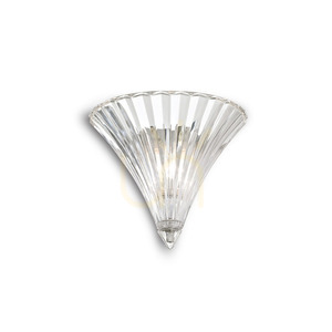 Vägglampa Ideallux Santa AP1 Small transparent glas krom 013060 0 Vägglampa Ideallux Santa AP1 Small transparent glas krom 013060 small 0