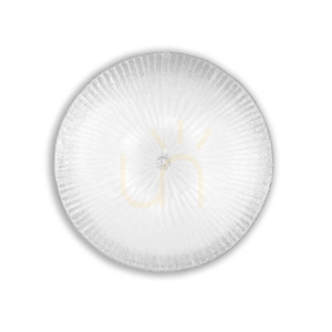 Plafond Ideallux Shell PL6 transparent glas 60 cm 008622 small 1