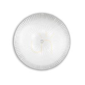 Plafond Ideallux Shell PL6 transparent glas 60 cm 008622 small 0