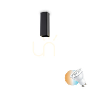 Plafond Ideallux LOOK svart metall GU10 20 cm 233765 small 0