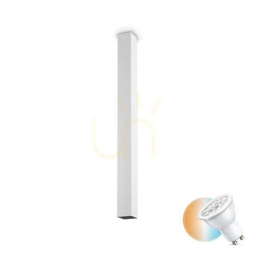 Kontrollera Plafond Ideallux LOOK 234007 vit metall GU10 H75 cm