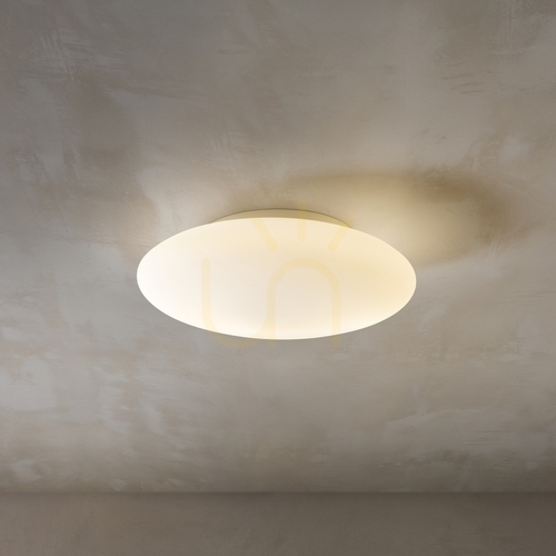 Kontrollera Plafond Ideallux SMARTIES PL1 vit glas Ø33 cm 009223