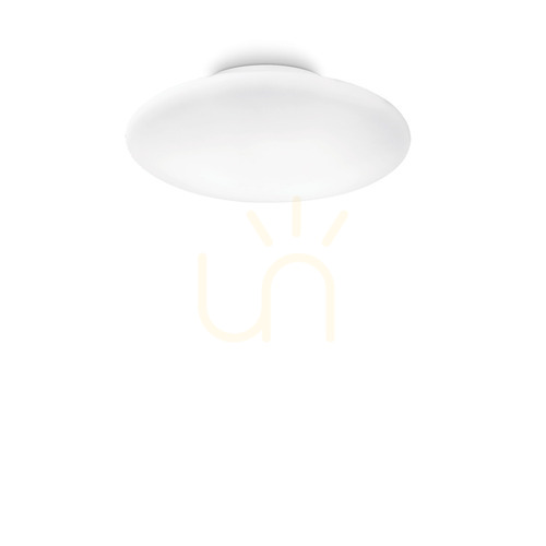 Kontrollera Plafond Ideallux SMARTIES PL2 vit glas 42,5 cm 032047
