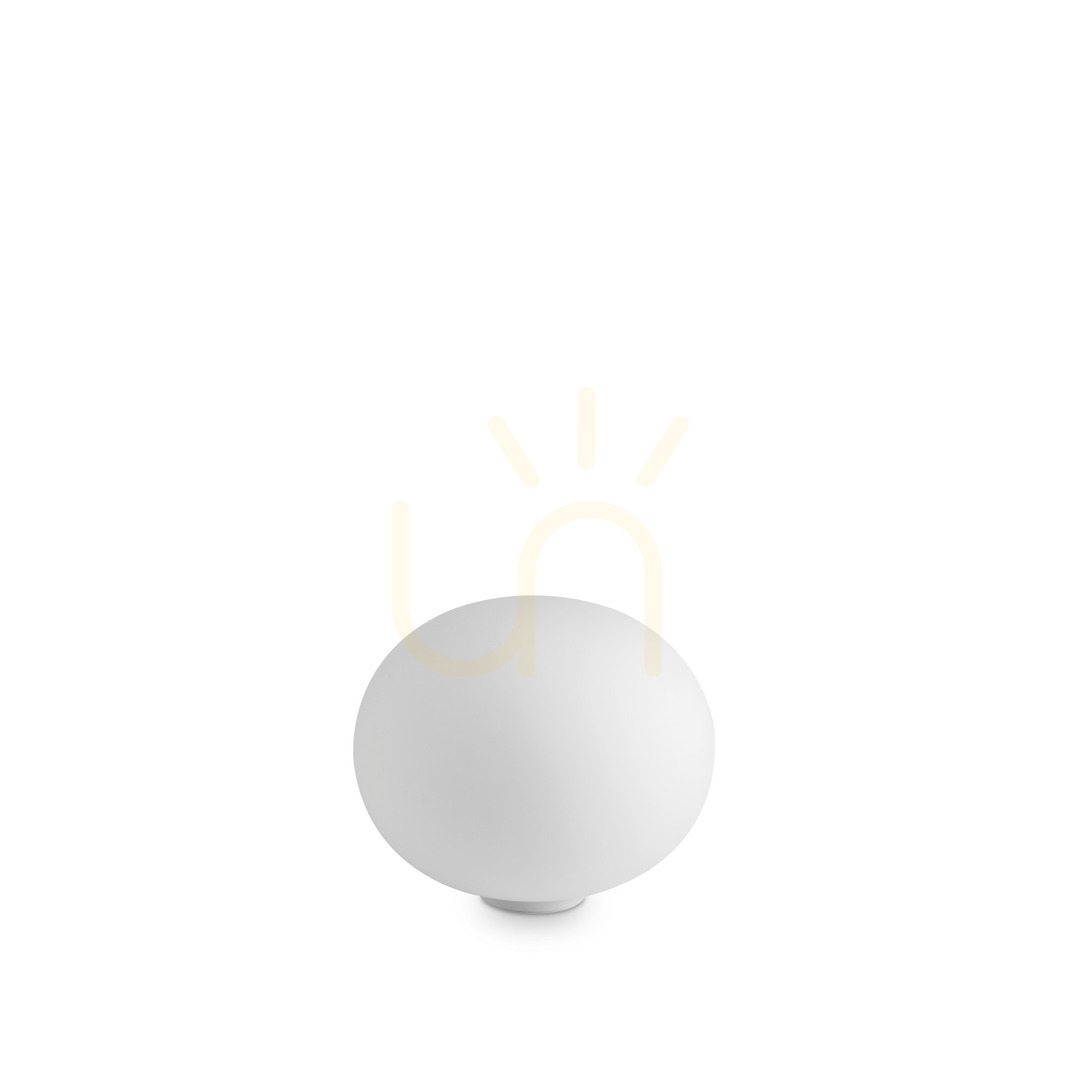 Kontrollera Bordslampa Ideallux SMARTIES TL1 D40 vit glas 327914 Bordslampa Ideallux SMARTIES TL1 D40 vit glas 327914