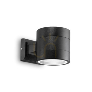 Utomhus vägglampa Ideallux SNIF Round AP1 antracit aluminium 061467 small 2