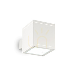 Utomhusvägglampa Ideallux SNIF AP1 vit aluminium G9 144276 small 0