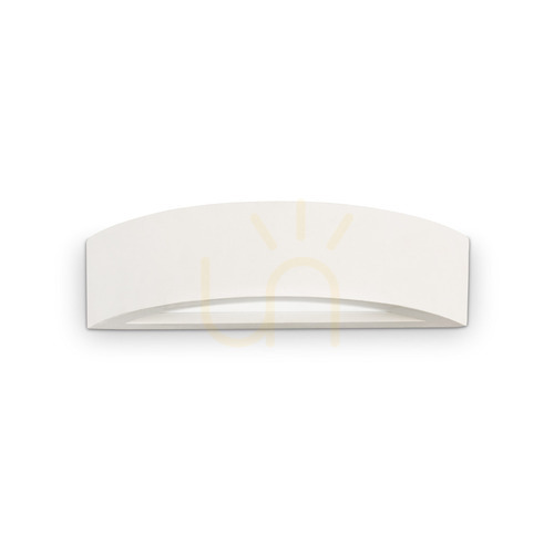 Kontrollera Vägglampa Ideallux SODA AP1 vit gips 30 cm 105710