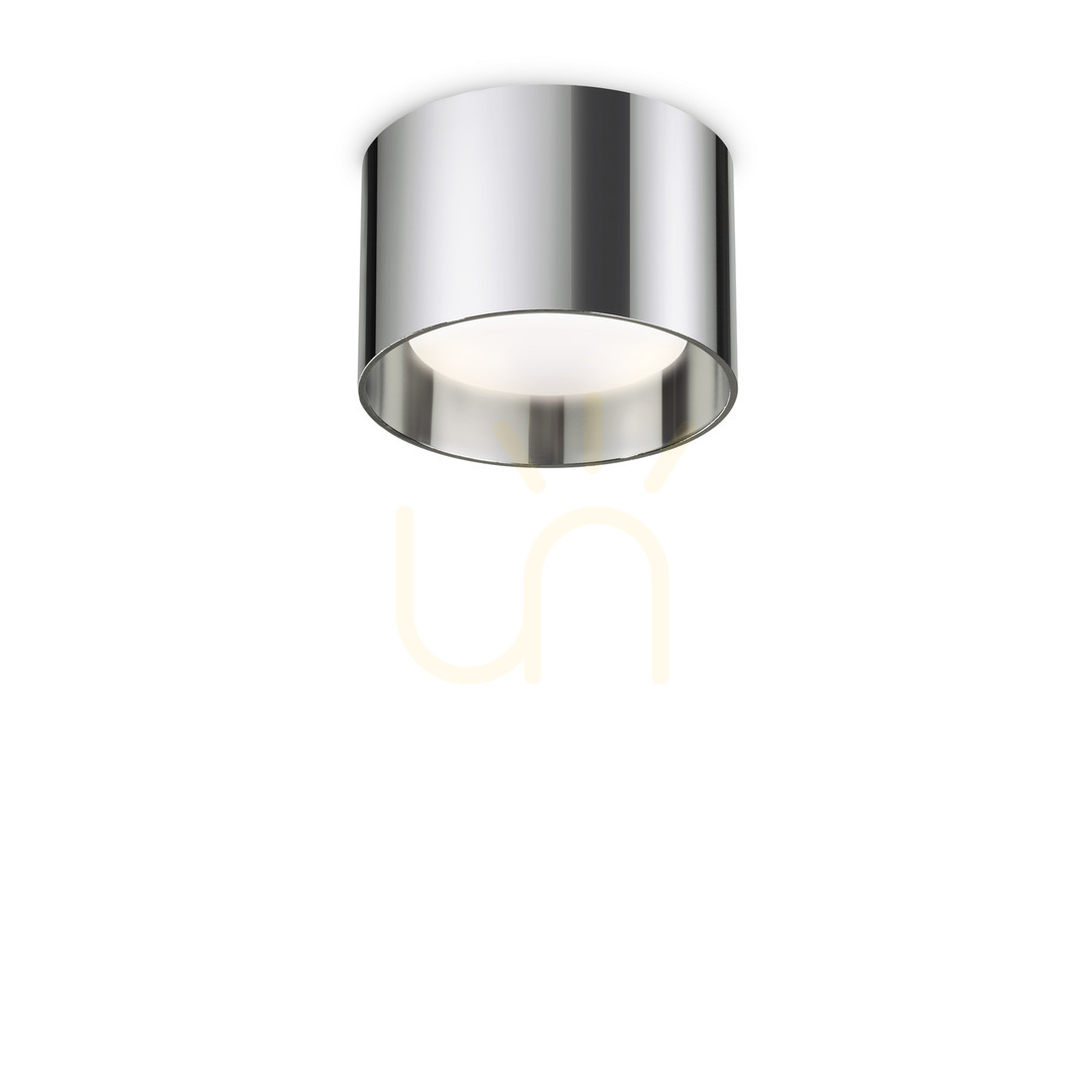 Kontrollera Plafond Ideallux SPIKE PL1 Round krom 10 cm 310886 Plafond Ideallux SPIKE PL1 Round krom 10 cm 310886