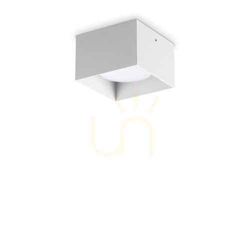 Kontrollera Plafond Ideallux Spike PL1 Square vit GX53 10 cm 317489