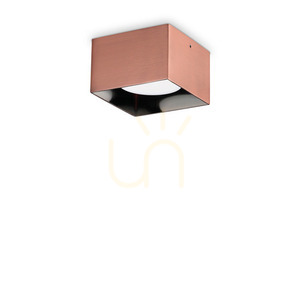 Plafond Ideallux Spike PL1 Square koppar 10 cm 328812 small 0