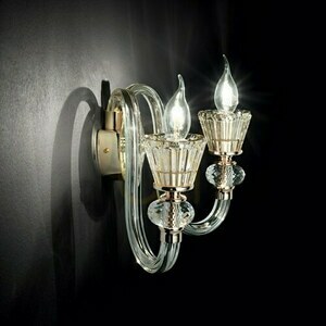 Vägglampa Ideallux Strauss AP2 guld glas 140599 small 1