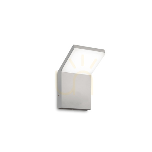 Kontrollera Utomhus vägglampa Ideallux Style AP Grigio grå LED 3000K 322650