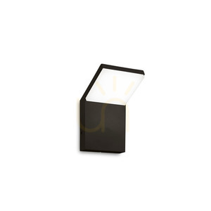 Vägglampa utomhus Ideallux STYLE AP Nero svart LED 3000K 322636 small 0