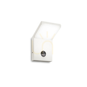 Utomhusvägglampa Ideallux STYLE AP Sensor vit LED 3000K 269146 small 0
