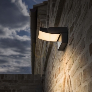 Utomhusvägglampa Ideallux SWIPE grå LED 20,5W 326863 small 4