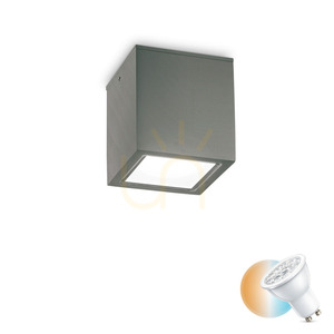 Utomhusplafond Ideallux TECHO PL1 BIG antracit GU10 IP54 251516 0 Utomhusplafond Ideallux TECHO PL1 BIG antracit GU10 IP54 251516 small 0