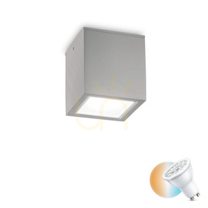 Takplafond Ideallux TECHO PL1 BIG grå GU10 IP54 326887 0 Takplafond Ideallux TECHO PL1 BIG grå GU10 IP54 326887 small 0