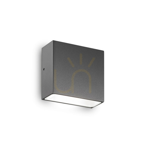 Kontrollera Vägglampa utomhus Ideallux Tetris AP1 antracit aluminium 113753