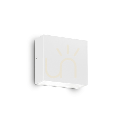 Kontrollera Utomhusvägglampa Ideallux Tetris AP1 Bianco vit 114293