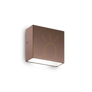 Utomhusvägglampa Ideallux Tetris AP1 Coffee brun 213323 small 0
