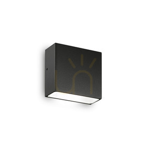 Utomhusvägglampa Ideallux Tetris 326955 svart aluminium G9 small 0