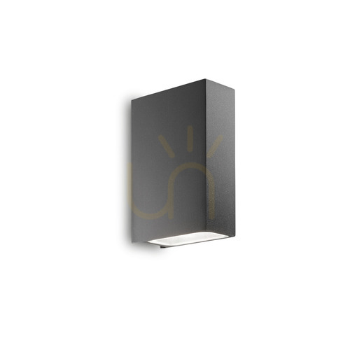 Kontrollera Vägglampa utomhus Ideallux Tetris AP2 antracit 113791