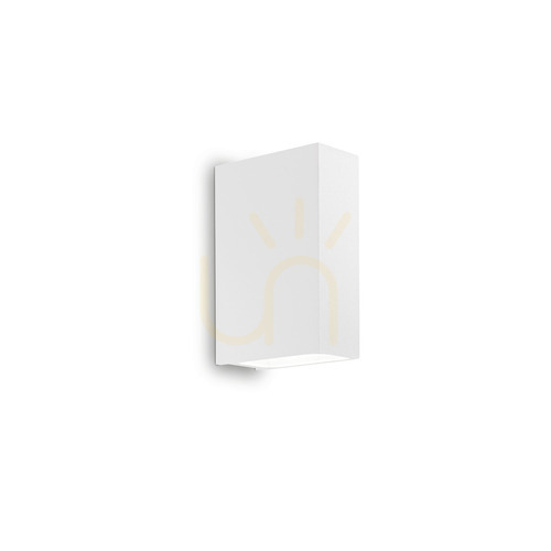 Kontrollera Vägglampa utomhus Ideallux Tetris AP2 vit aluminium 269221