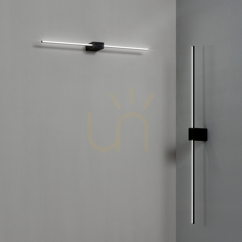 Kontrollera Vägglampa Ideallux Essence vit LED 115 cm aluminium 327945