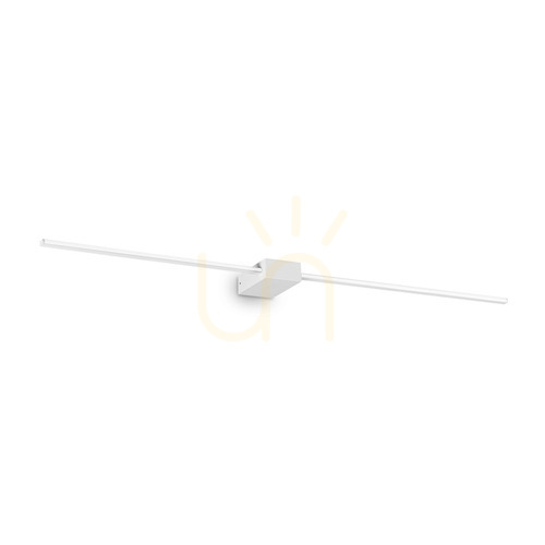Kontrollera Vägglampa Ideallux Essence vit LED 115 cm aluminium 327945