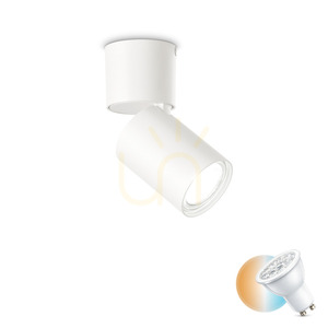 Plafond Ideallux TOBY PL1 BIANCO vit GU10 Ø6 cm 271538 0 Plafond Ideallux TOBY PL1 BIANCO vit GU10 Ø6 cm 271538 small 0