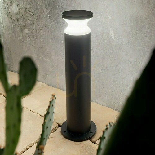 Kontrollera Utomhusstående lampa Ideallux TORRE H60 svart aluminium E27 186955