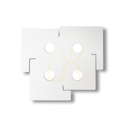 Kontrollera Plafond Ideallux TOTEM PL4 vit 56 cm 215778