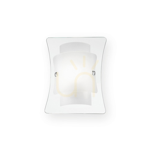 Kontrollera Vägglampa Ideallux Triplo AP1 vit glas 026473