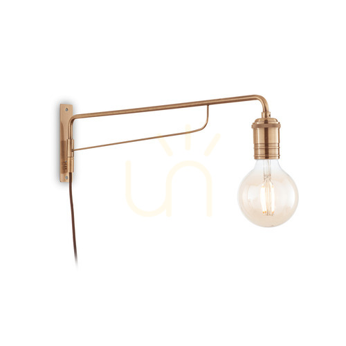 Kontrollera Vägglampa Ideallux Triumph AP1 mässing metall 160214