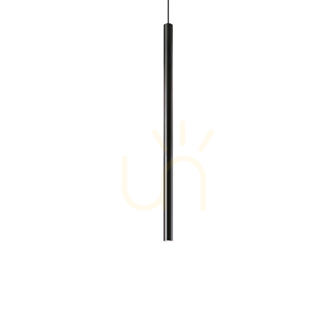 Kontrollera Pendellampa Ideallux Look Ultrathin svart 6 cm LED 3000K 156699 Pendellampa Ideallux Look Ultrathin svart 6 cm LED 3000K 156699