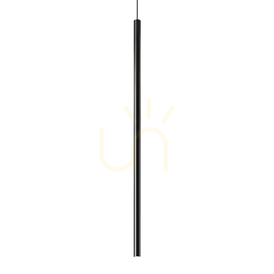 Kontrollera Pendellampa Ideallux LOOK svart LED 3000K 6 cm 142913 Pendellampa Ideallux LOOK svart LED 3000K 6 cm 142913