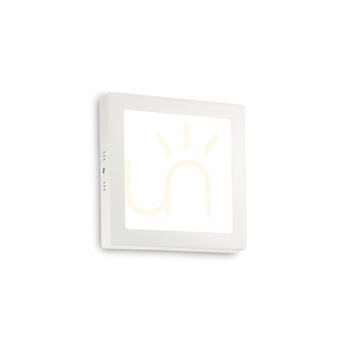 Kontrollera Plafond Ideallux Universal PL D22 Square vit LED 3000K 138640