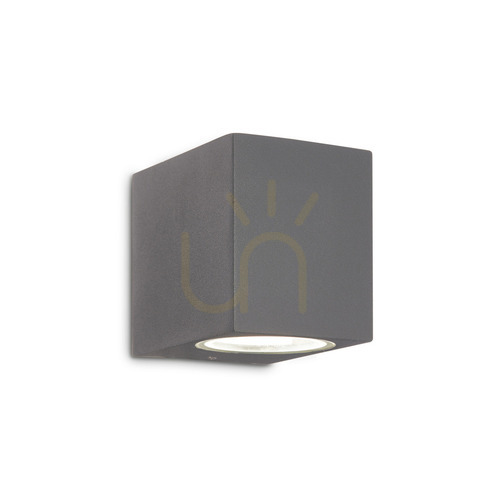 Kontrollera Utomhus vägglampa Ideallux UP AP1 antracit G9 aluminium 115306