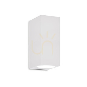 Utomhus vägglampa Ideallux UP AP2 BIANCO vit 115320 small 0